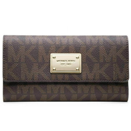 Jet Set Checkbook Wallet - Brown - 32F1GJSE4B-200