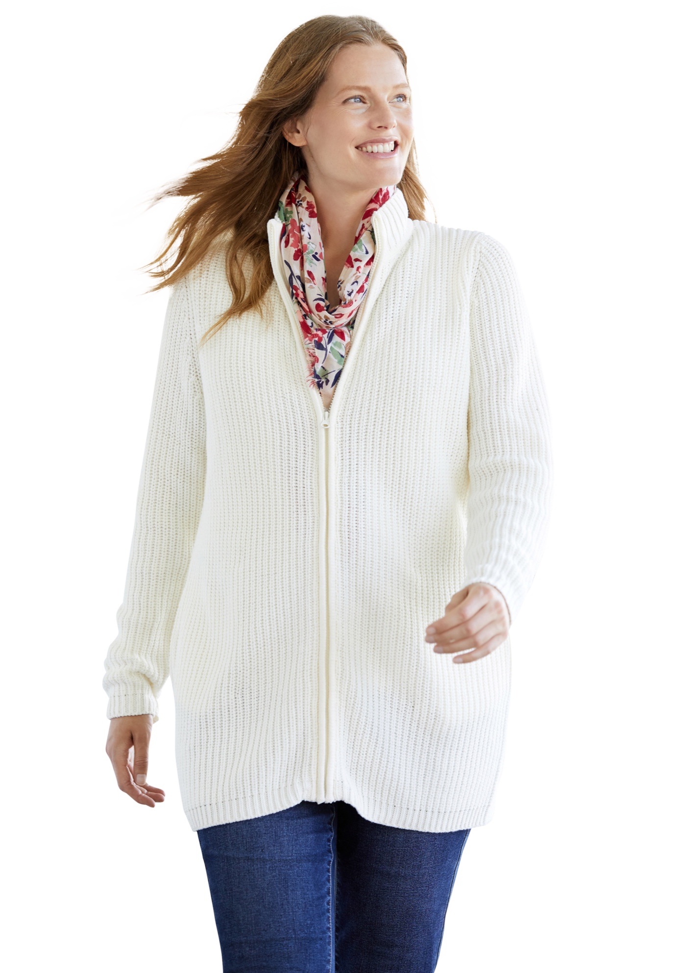 zip front cardigan sweater women's