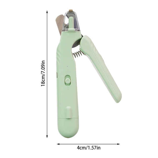 2 In 1 Dog Nail Grinder And Clipper Set USB Rechargeable Pet Nail Trimmer With Light And Quiet Nail Care Tool For Dogs Cats Puppies Small Medium Large