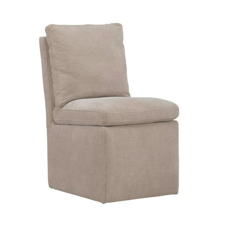Liberty Furniture Accent Dining Chair with Castors - Squared Back - Wicker Upholstry