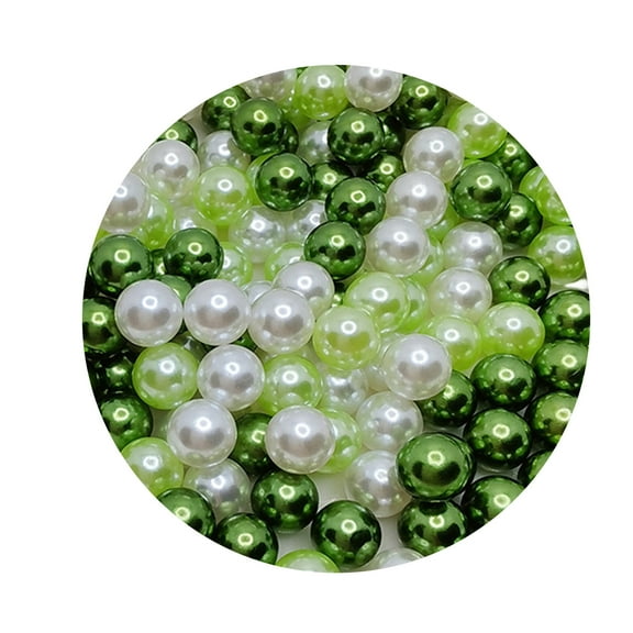 Fusipu 150Pcs Floating Beads No Hole Floating Highlight Eye-catching Round Beads Vase Filler Faux Pearl Home Supply