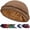 Khaki, variant on Satin Lined Halo Turban Durag for Men & Women Sleeping Bonnet Pre-Tied Headwraps for Hair Loss(Khaki)