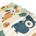 thumbnail image 3 of Bath Curtain & Non-Slip Bath Mat Set 12-Grommet Shower Curtain Memory Foam Bath Rug Owls and Foliage, 3 of 8