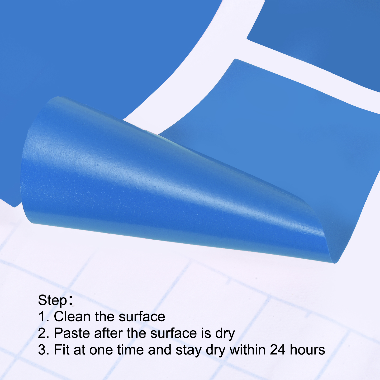 Unique Bargains Footprint Sticker Floor Decal Sign for Class Sky Blue 6x2.5"