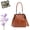 Brown, variant on Vintage British Style Handbag, Retro Style Crossbody Bag, Black Vintage Purse, Women's Tote Handbags | Vintage