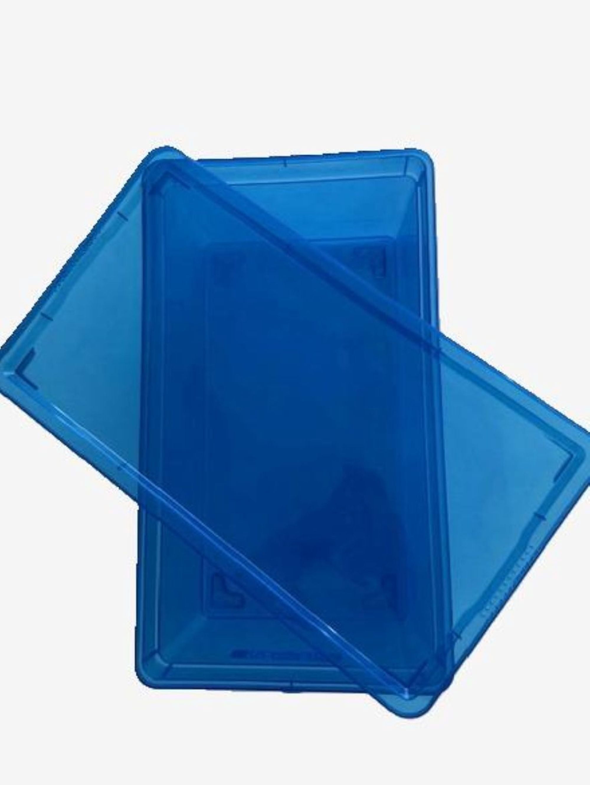 Plastic Storage Box 5L, Light Blue, 13.2"x7.5"x4.5", Qutu, Use by Adults and Teens