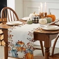 thumbnail image 3 of Thanksgiving Pumpkin Table Runner, Autumn Thanksgiving Kitchen Dining Table Decoration for Home Party Decor 13x48 Inches, 3 of 9