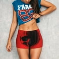 thumbnail image 3 of Lsque Minimalist Skull Red Pattern High Waisted Biker Shorts for Women-Tummy Control Fitness Athletic Workout Running Yoga Gym Shorts,Moisture-Wicking-XX-Large, 3 of 9