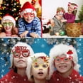 thumbnail image 4 of Nueva decoración navideña Gafas Niños Regalos de Navidad Suministros para festivales Papel LED Fiesta Gafas creativas ((color al azar, 4 of 8