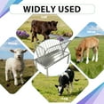 thumbnail image 4 of 4 ft Goat Hay Feeder, 47" x 22.5" x 38" All Weather Feeder, Heavy Duty Grain & Hay Rack with Feeding Pan for Horses, Cow, Deer, 4 of 7