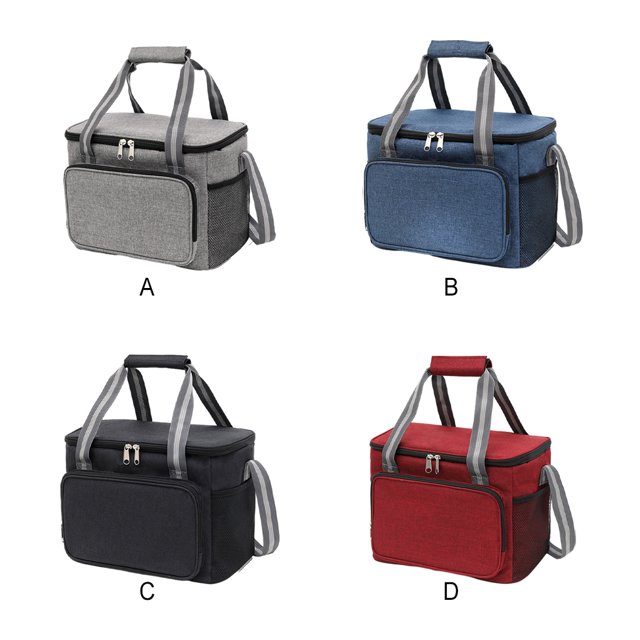 Ruiboury Space-saving Large Capacity And Waterproof For Folding Thermal Bag Winered 5Set