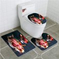 thumbnail image 1 of Juego de alfombras de baño ABPHQTO Helado de fresas 3 piezas Cont-CHAPPLE-17864, 1 of 2