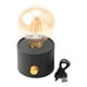 thumbnail image 1 of Lámpara de mesa de diseño vintage, lámpara de mesita de noche, luces LED para mesita de noche, lámpara pequeña antigua para decoración del hogar, luz gris oscuro, 1 of 8