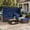 Blue, variant on BUPPLEE 6‑Piece Outdoor Patio PE Wicker Daybed Set with Retractable Canopy