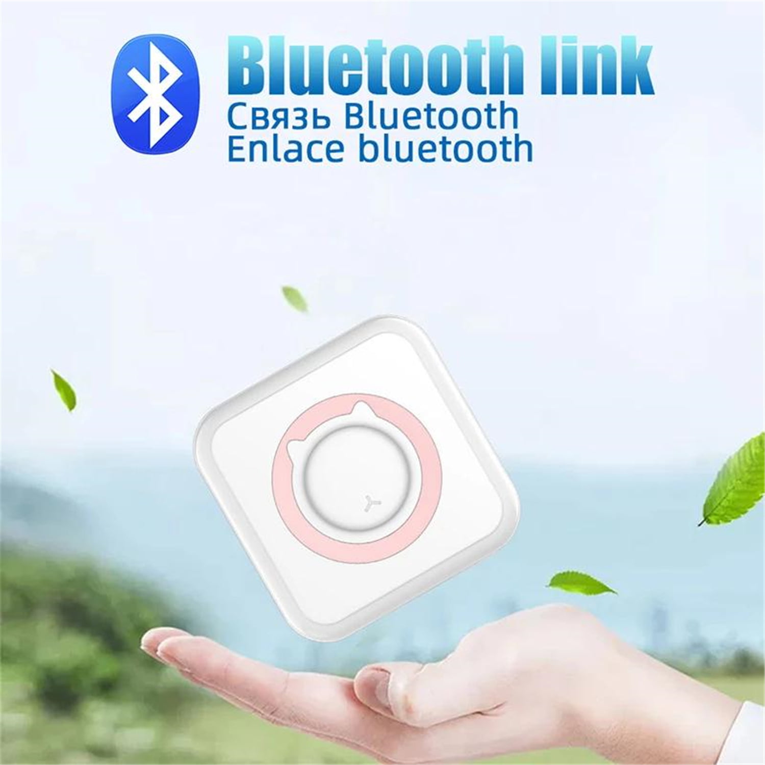 Mini Printer, Auniq Bluetooth Pocket Thermal Printer Inkless Portable  Sticker Printer Compatible with iOS and Android, Wireless Photo Printer for