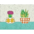 thumbnail image 2 of Zarris, Chariklia 18x15 White Modern Wood Framed Museum Art Print Titled - Succulent Duo II, 2 of 4