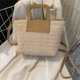 thumbnail image 5 of Bolsos tejidos a mano de verano Bolsos de mensajero tejidos casuales para fiestas navideñas (Beige) Ehuebsd Para Estrenar, 5 of 9