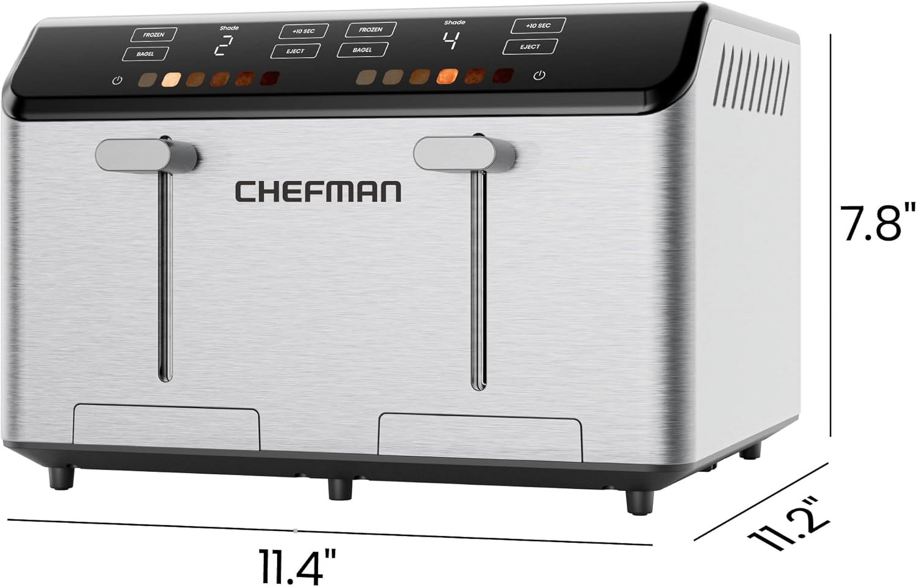 Chefman 4-Slice Touchscreen Toaster, Stainless Steel photo 8