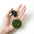thumbnail image 5 of Naloa Hohey Bee Print Round Keychain Keychain Key Ring, Key Tag, Key Chain Bulk for Gift Accessories (Round), 5 of 7