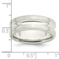 thumbnail image 4 of 925 Sterling Silver 7mm Brushed Fancy Band Ring Size 8.5, 4 of 7