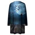 thumbnail image 4 of Robes d'Automne Grande Taille pour Femmes Col Rond Imprimé Halloween Manches Longues Coupe Ample, 4 of 4