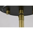 thumbnail image 5 of Nuvo Lighting Admiral 1 Light Pendant - 6 Inches - Matte Black and Natural Brass Finish - White Opal Glass, 5 of 15