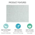 thumbnail image 3 of SussexHome 24 x 18 x 0.25 Inches Large Dish Drying Mat for Kitchen Counter - Super-Absorbent Washable Cotton Large Baby Bottle Dryer Pad - Highly Absorbent Ultra-Thin Dish Drying Pad, 3 of 7