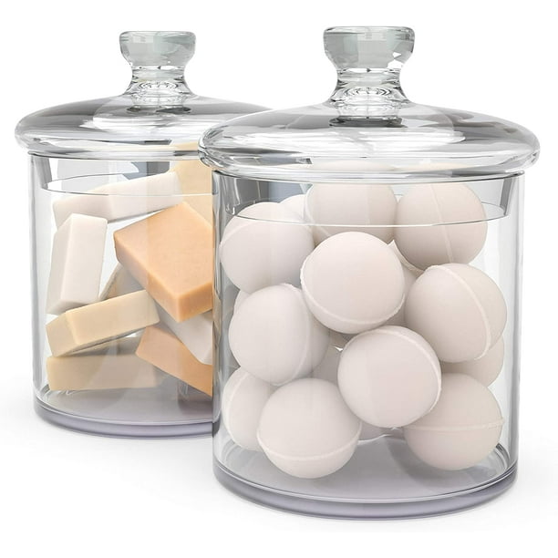 Kook Glass Apothecary Jars, Set of 2, 36 oz - Walmart.com ...