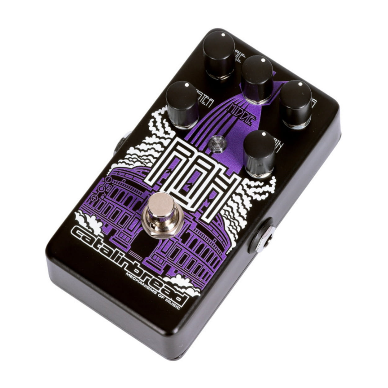 Catalinbread RAH Overdrive Effects Pedal with Three-Knob Tone Circuit and Bass Control (Purple)