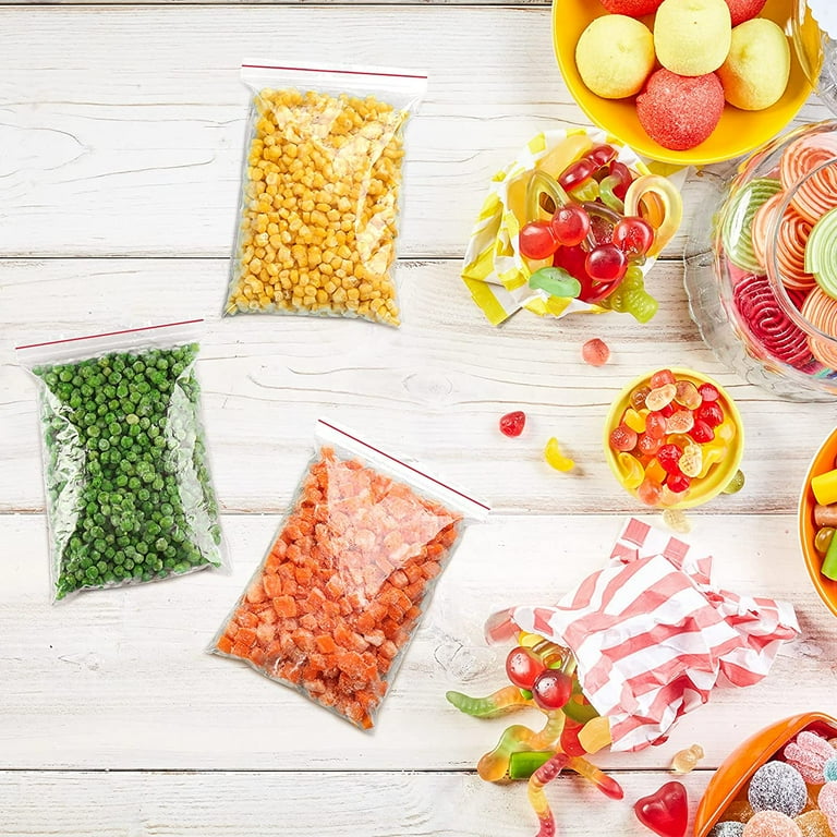 800 Pieces Small Ziplock Bags Clear Jewelry Bags 4 Assorted Sizes, 1.6 x 2.4/2 x 3/2.5 x 3/2.5 x 3.5/3 x 4/4 x 6 Inch, Resealable Mini Ziplock Bags Lock Seal Zipper Sample Bags for Beads Jewelry Food