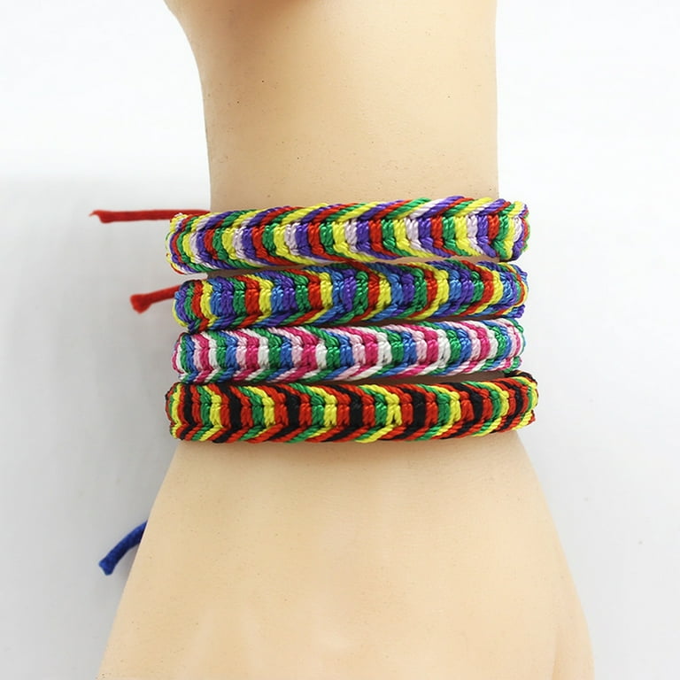 SUSHANG 10PC Handwoven Bracelet 10PCs Mix Colors Bracelets