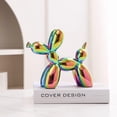 thumbnail image 1 of Addzoe 4Inch Modern Decorative Balloon Dog Figurine, Metallic Ceramic Sculpture, Contemporary Home Decor (Color1), 1 of 1