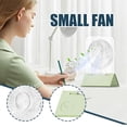 thumbnail image 2 of LC-dolida Foldable Desk Fan, Magnetic Wall Desk Fan with 7 RGB Lights, 4 Speeds Strong Winds 90° Adjustable 10H Battery Life Ultra Quiet for Home Office Kitchen Camping(Green), 2 of 7