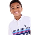thumbnail image 3 of U.S. Polo Assn. Boys Chest Stripe Jersey Polo Shirt, Sizes 4-18, 3 of 5