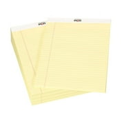 School Smart Legal Pad, 8-1/2 x 11-3/4 Inches, Canary, 50 Sheets, Pack of 12