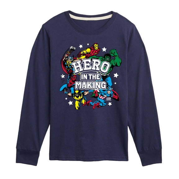 Marvel - Hero in the Making - Youth Boys Long Sleeve Graphic T-Shirt