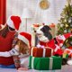 thumbnail image 3 of Abrigo navideño para perros, abrigo para perros pequeños con Papá Noel sobre su gato, suéter navideño rojo para perros, 3 of 5