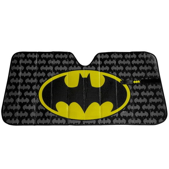 Warner Bros. Batman Accordion Sunshade, Automotive Window Shade, 58” x 27.5”