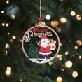 thumbnail image 2 of Adornos colgantes navideños Adorno colgante navideño Ligero de madera para Navidad Papa Noel, 2 of 9
