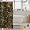 thumbnail image 3 of Manfei Rustic Camouflage Shower Curtain 72Wx84L, Old Fashion Camo Bathroom Shower Curtain, Coyote Brown, 3 of 5