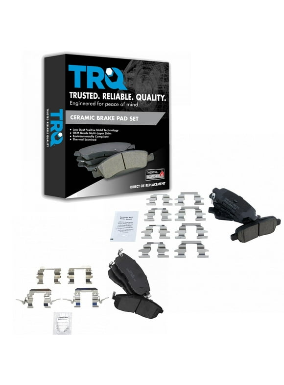 TRQ Front & Rear Premium Posi Ceramic Brake Pads Set for Nissan Infiniti BFA13019 Fits select: 2007-2013 NISSAN ALTIMA, 2013-2019 NISSAN SENTRA S/SV/SR/SL