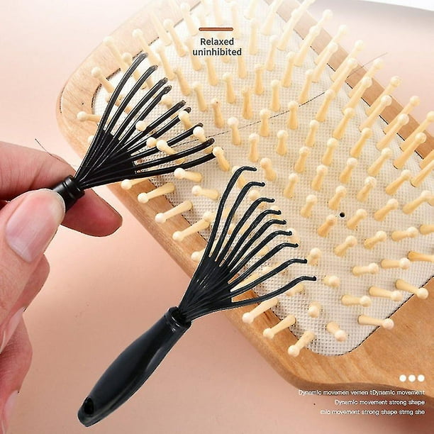 Comb Cleaner Pet Brush Rake Cleaning Claw Hair Hook Round Comb Teeth ...