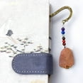 thumbnail image 2 of Mashaouyo ClearanceRetro Metal Bookmark, Star Sun and Moon Bookmark, Seven Chakra Crystal Healing Stone Crystal Beads and Natural Crystal Original Stone Pendant One Size Multi-Color, 2 of 9
