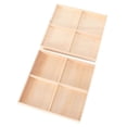 thumbnail image 1 of Khaki Wooden Box for Storage Use 2Pcs Useful Desktop Organizer, 1 of 5