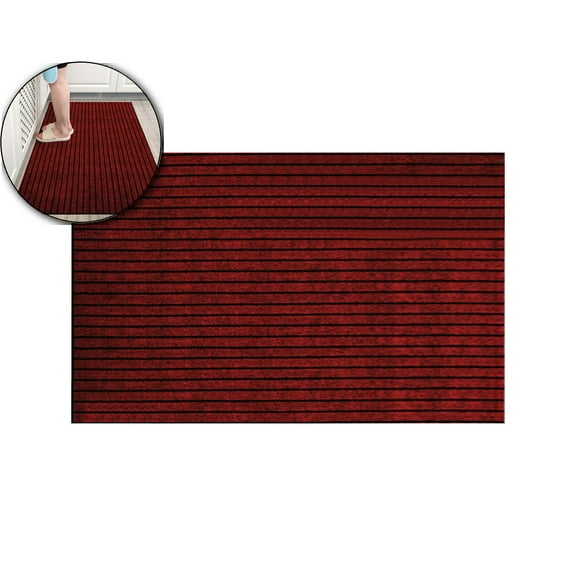 Runner Rug, Non-Slip Area Rugs, Waterproof Runner Rugs for Hallway Entryway, Kitchen, Laundry, Easy Clean, 24"x16",Wine