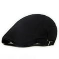 thumbnail image 2 of D-GROEE Men's Classic Solid Color Cotton Newsboy Ivy Hat Sun Beret Cap, 2 of 4