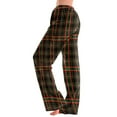 thumbnail image 5 of QATAINLAV Today's Sales Plaid Pajamas Pants for Women Casual Elastic Waist Straight Leg Sweatpants Trendy Snowflake Printed Plus Size Lounge Trousers Multicolor XL, 5 of 8
