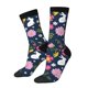 thumbnail image 1 of Balery Floral Rabbit Calcetas Largas con Estampado para Hombre y Mujer – Suaves y Transpirables, Talla Única (US 5-11), 1 of 6