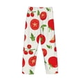 thumbnail image 4 of Kdxio Fresh Red Tomato Print Men's Sleep Pajama Pant Lounge Pants with Pockets, 4 of 8