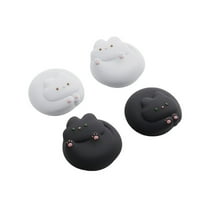 GeekShare Thumb Grip Caps for Nintendo Switch 2025 Joystick Cover Black & White Kittens 4PCS